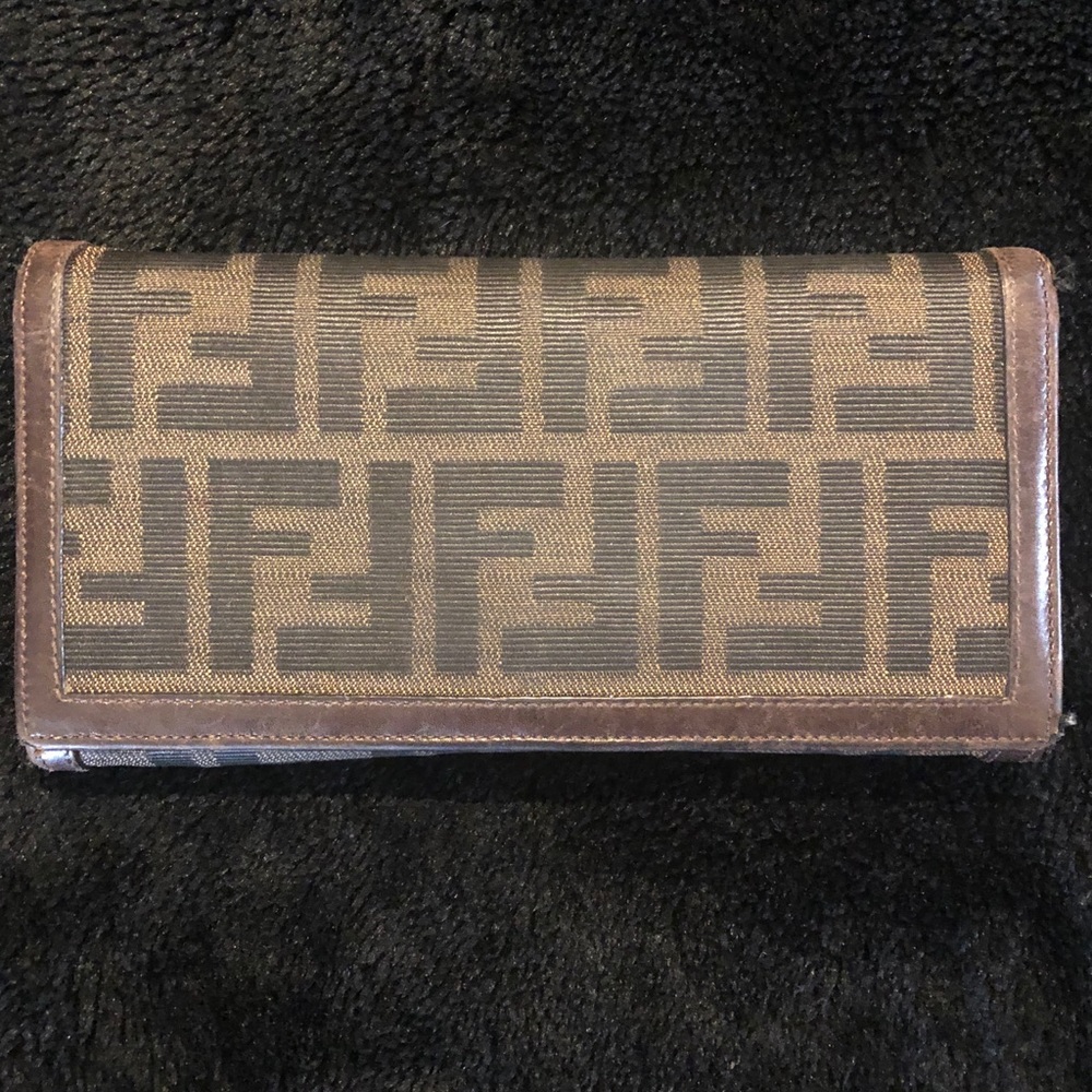 Fendi Zucca continental wallet